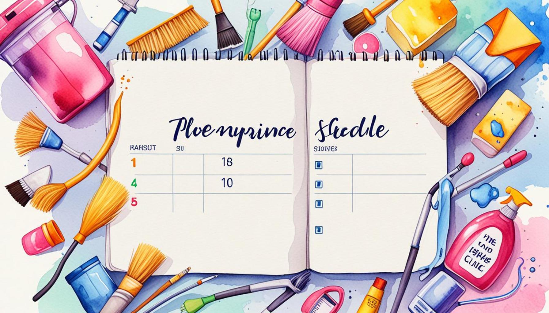 The Importance of a Cleaning Schedule: Planning to Save Time