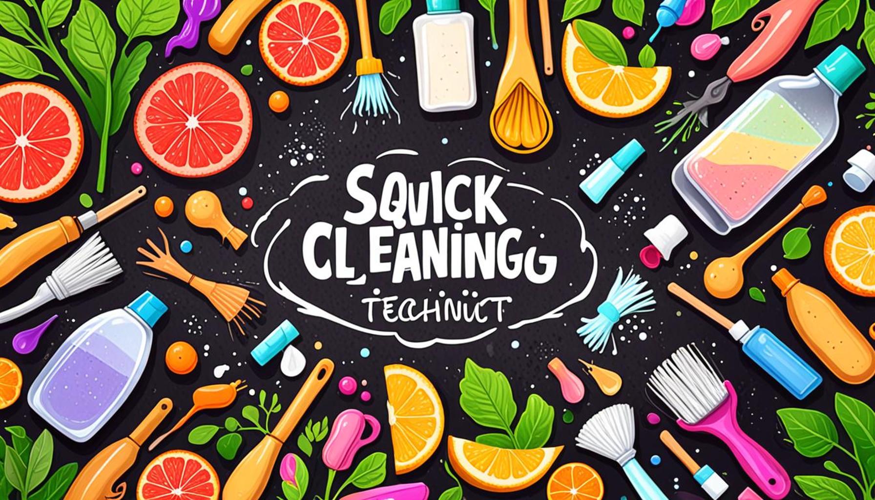 Quick Cleaning Techniques with Natural Products: Saving Time and Respecting the Environment