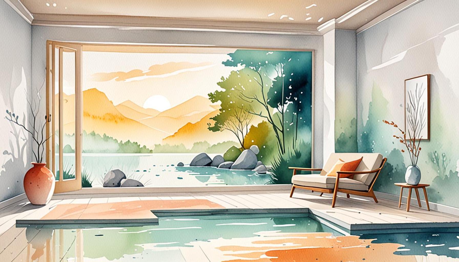 The influence of neutral colors on the feeling of tranquility in simplified environments