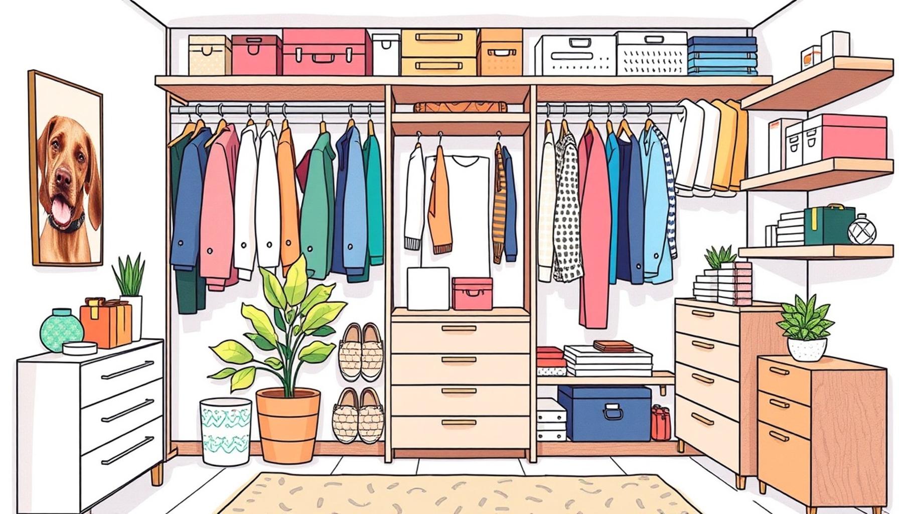 Transforming Storage Spaces: Spatial Efficiency Through Minimalism in Bedrooms and Closets